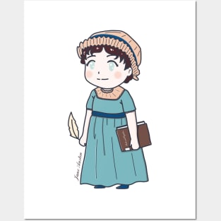 Cute Historical Characters - Jane Austen Posters and Art